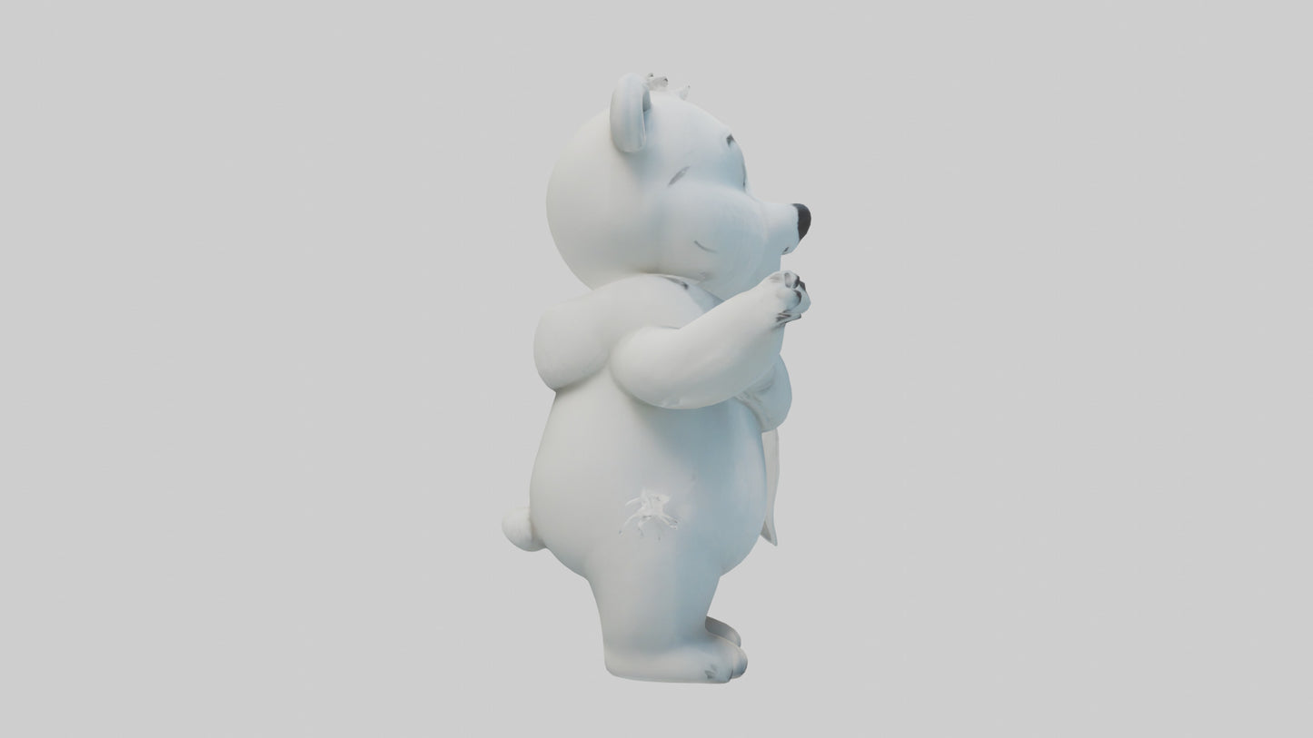 Cartoon Polar Bear model 3D model