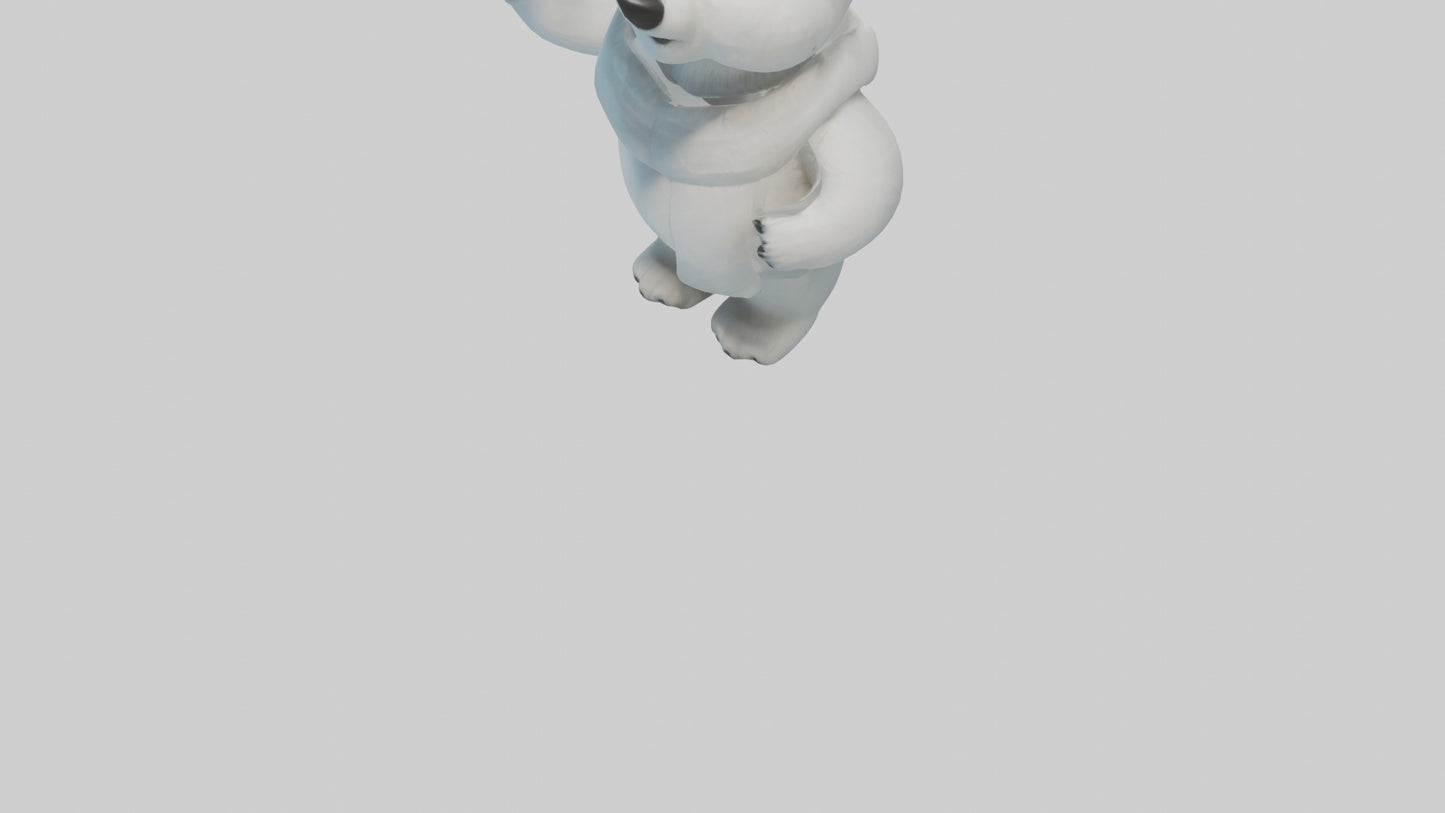 Cartoon Polar Bear model 3D model