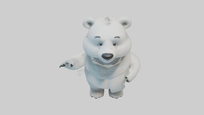 Cartoon Polar Bear model 3D model