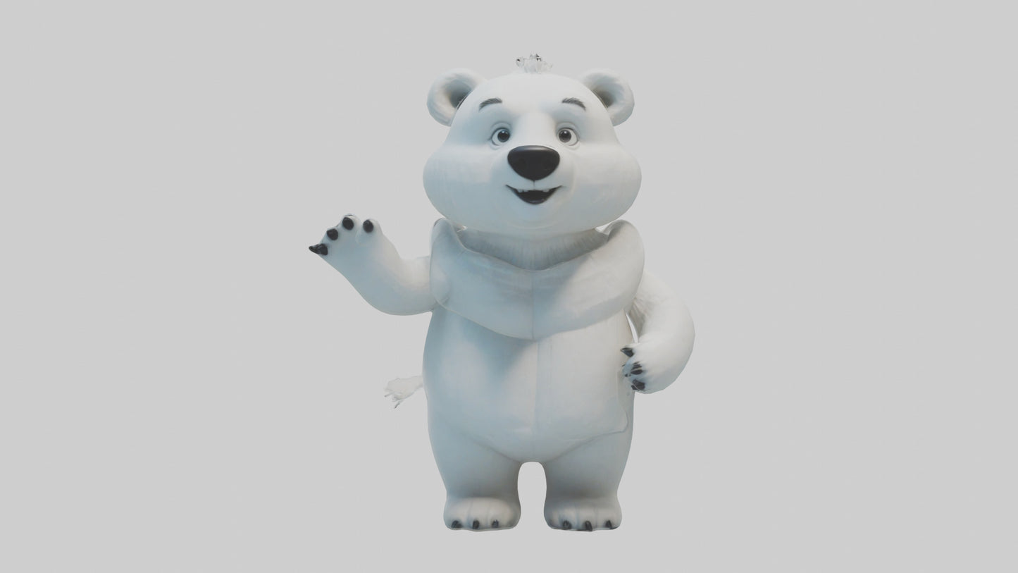 Cartoon Polar Bear model 3D model