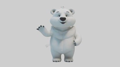 Cartoon Polar Bear model 3D model