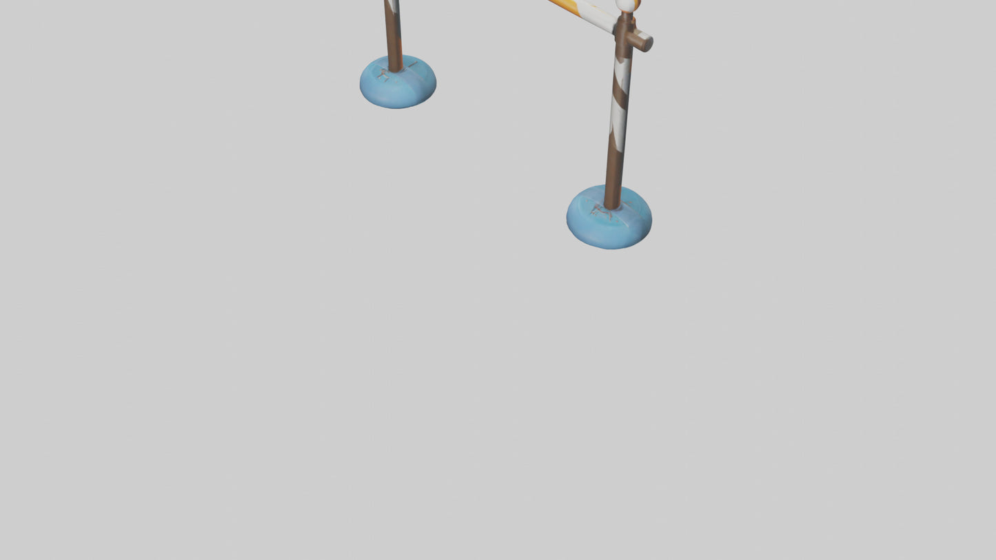 Cartoon Pole Vault Bar model 3D model