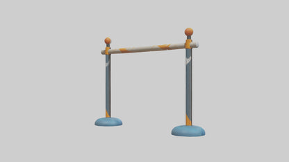 Cartoon Pole Vault Bar model 3D model