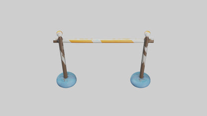 Cartoon Pole Vault Bar model 3D model