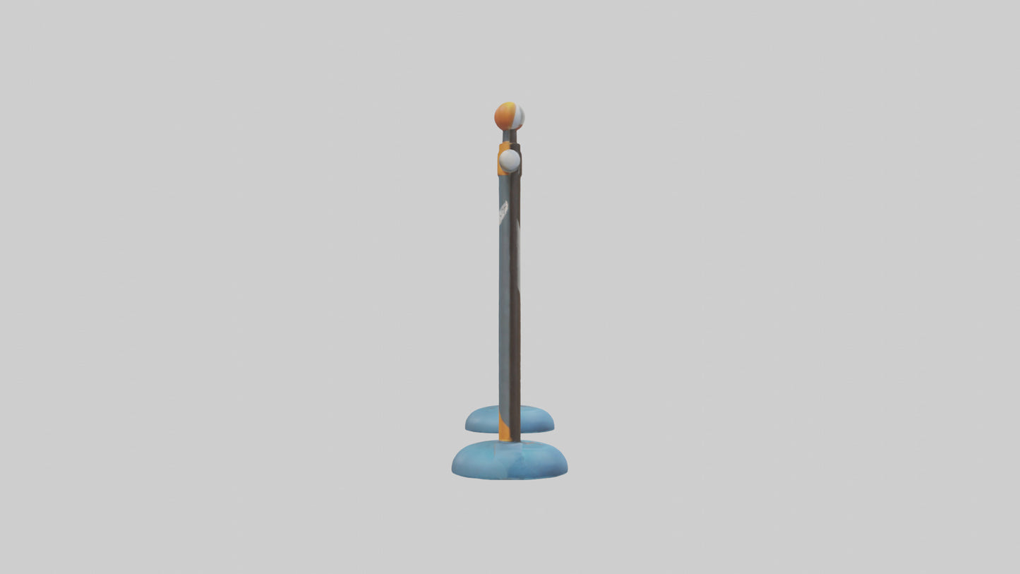 Cartoon Pole Vault Bar model 3D model