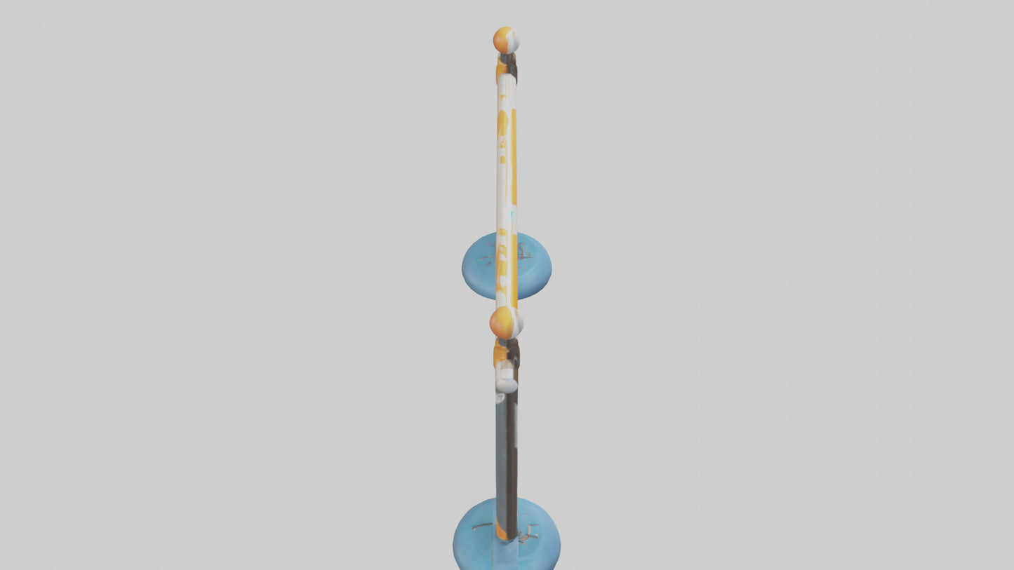 Cartoon Pole Vault Bar model 3D model