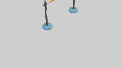 Cartoon Pole Vault Bar model 3D model