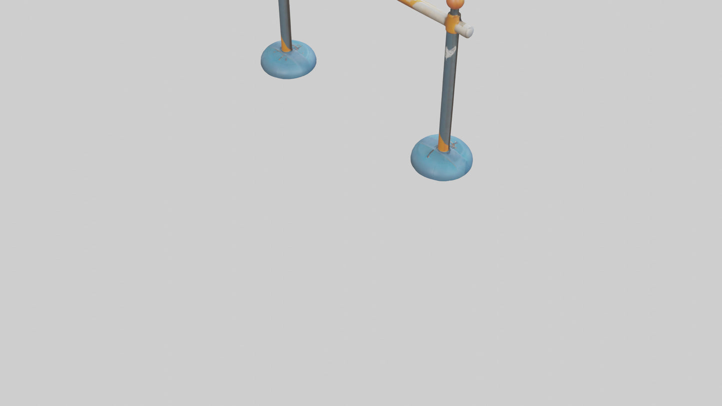 Cartoon Pole Vault Bar model 3D model