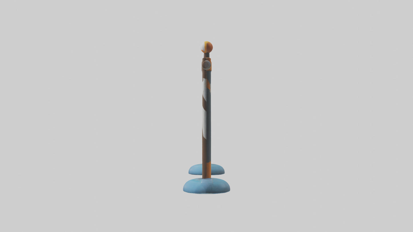Cartoon Pole Vault Bar model 3D model