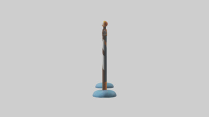 Cartoon Pole Vault Bar model 3D model