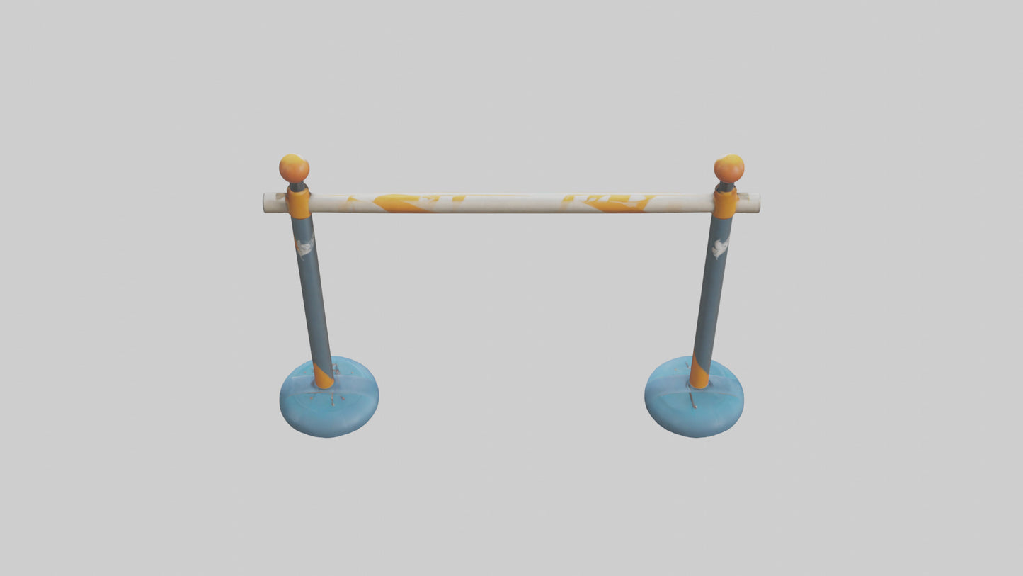Cartoon Pole Vault Bar model 3D model