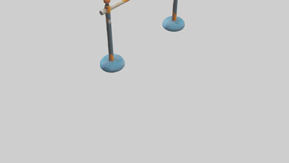 Cartoon Pole Vault Bar model 3D model