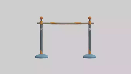 Cartoon Pole Vault Bar model 3D model