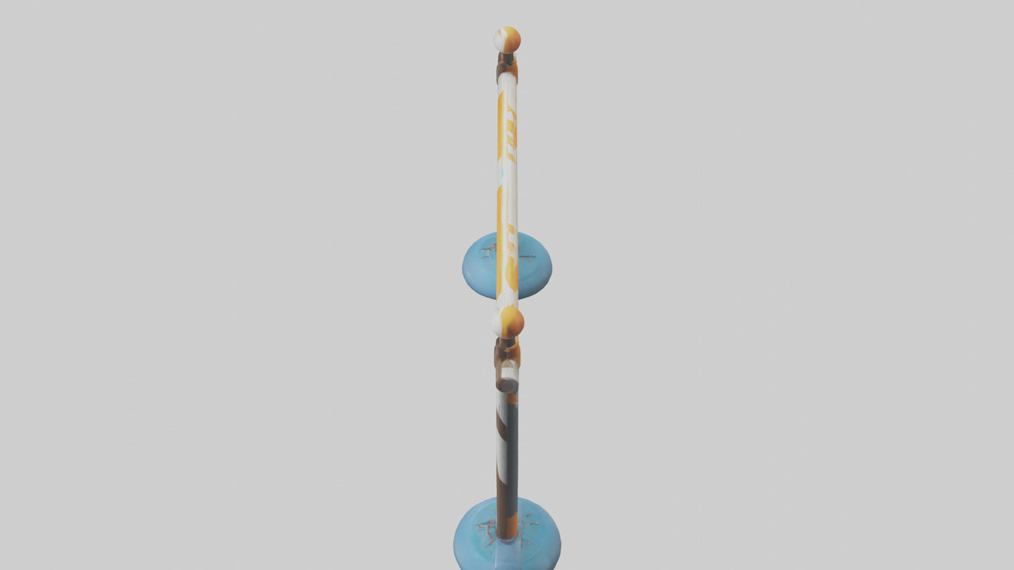 Cartoon Pole Vault Bar model 3D model