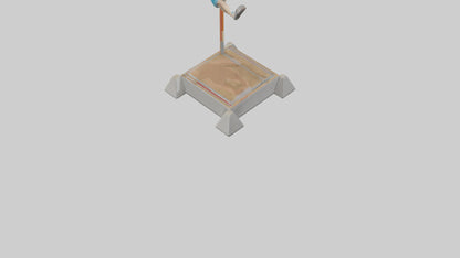 Cartoon Pole Vault model 3D model