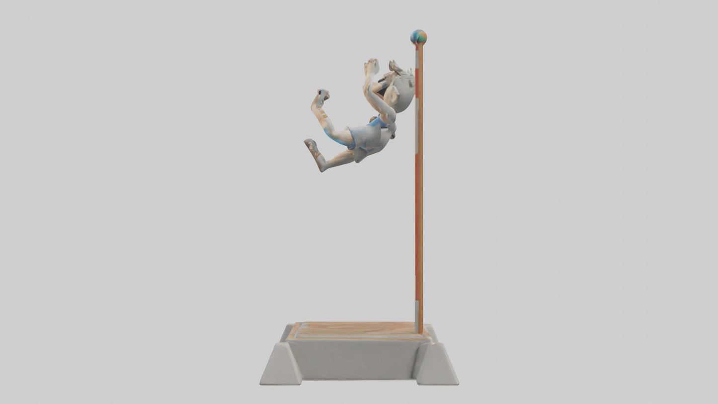 Cartoon Pole Vault model 3D model
