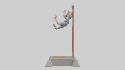 Cartoon Pole Vault model 3D model
