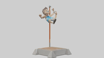 Cartoon Pole Vault model 3D model