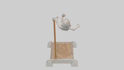 Cartoon Pole Vault model 3D model