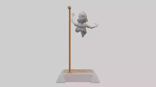 Cartoon Pole Vault model 3D model