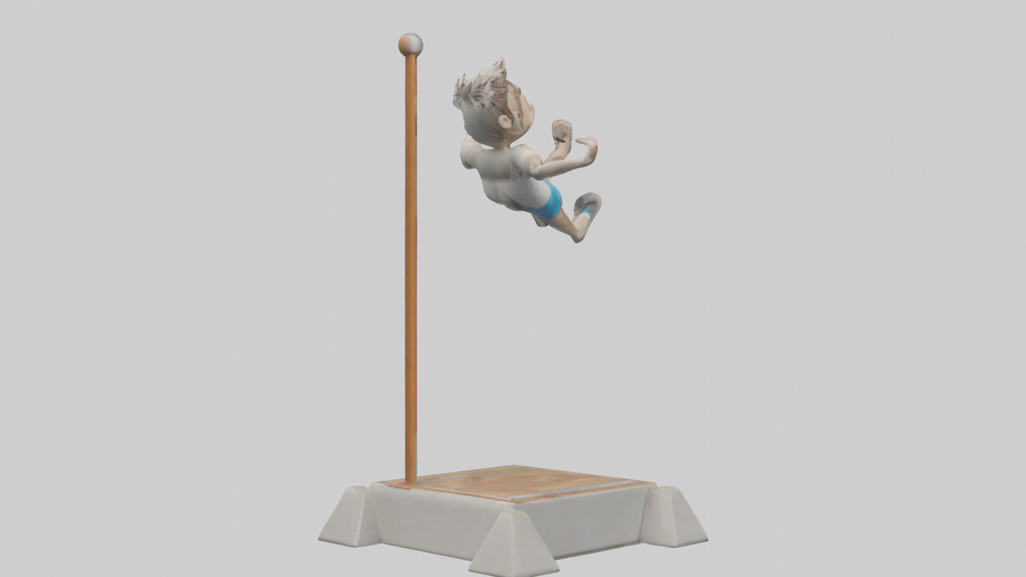 Cartoon Pole Vault model 3D model