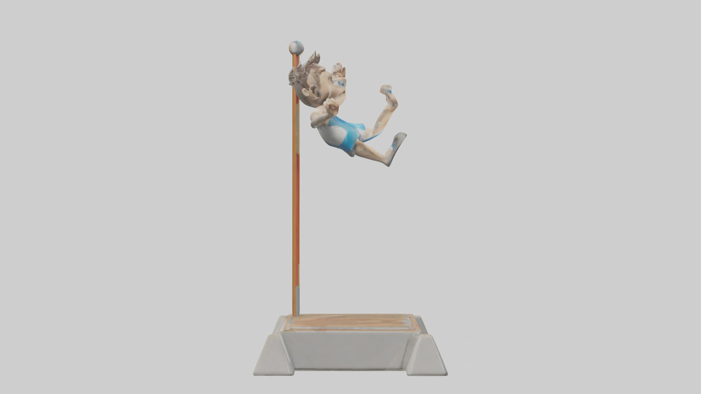 Cartoon Pole Vault model 3D model