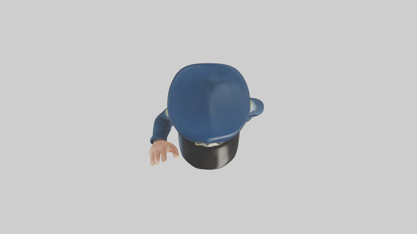 Cartoon Police Officer model 3D model