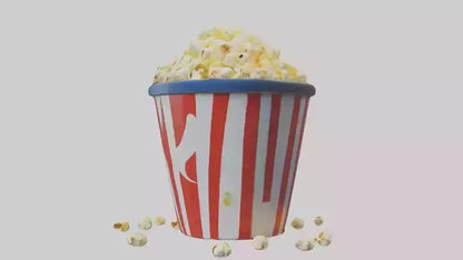Cartoon Popcorn Bucket model 3D model