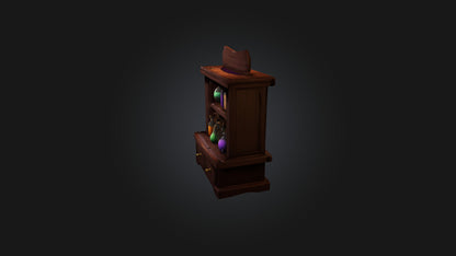 Cartoon Potion Cabinet 3D model