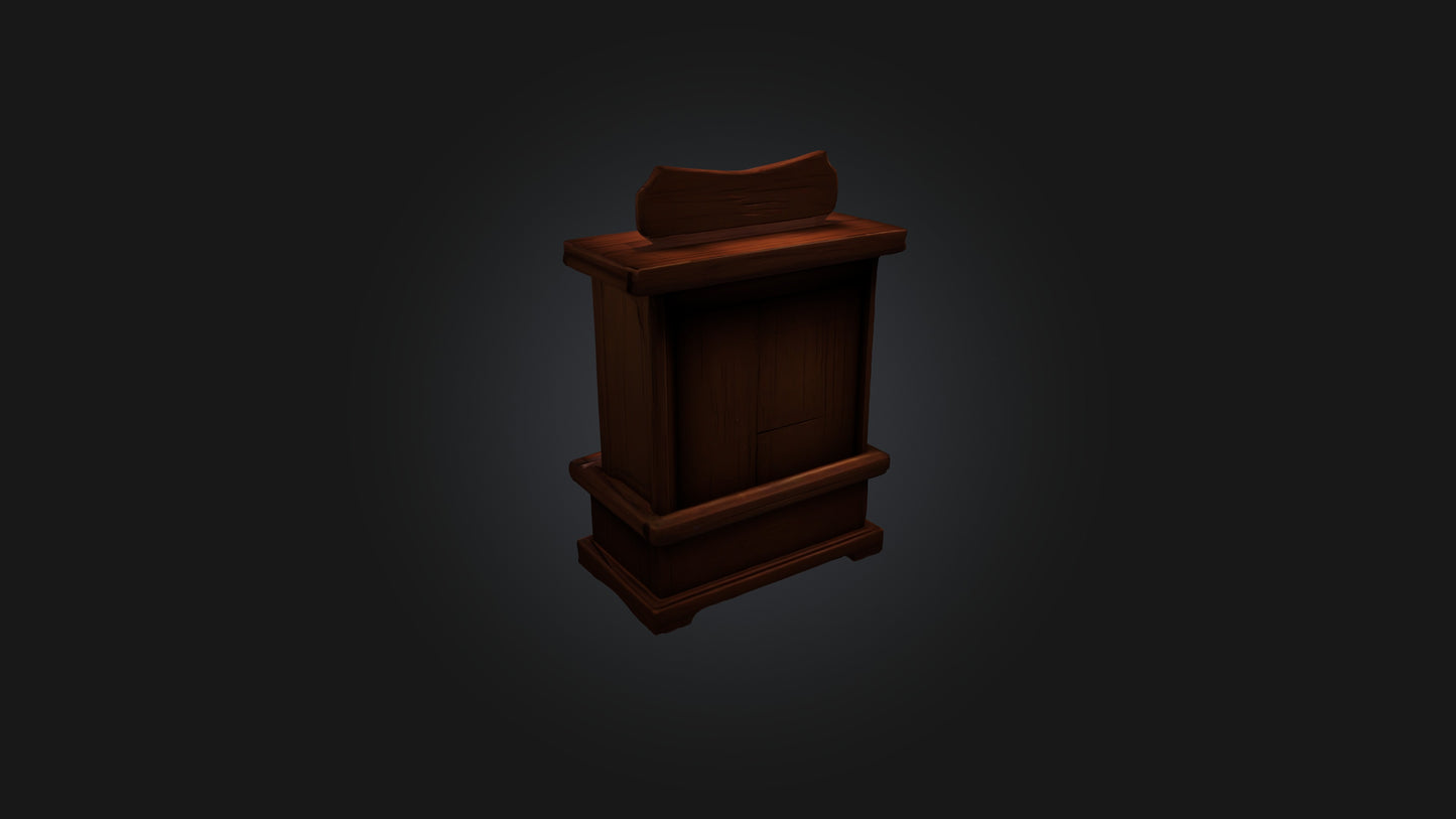 Cartoon Potion Cabinet 3D model