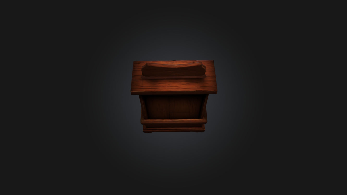 Cartoon Potion Cabinet 3D model