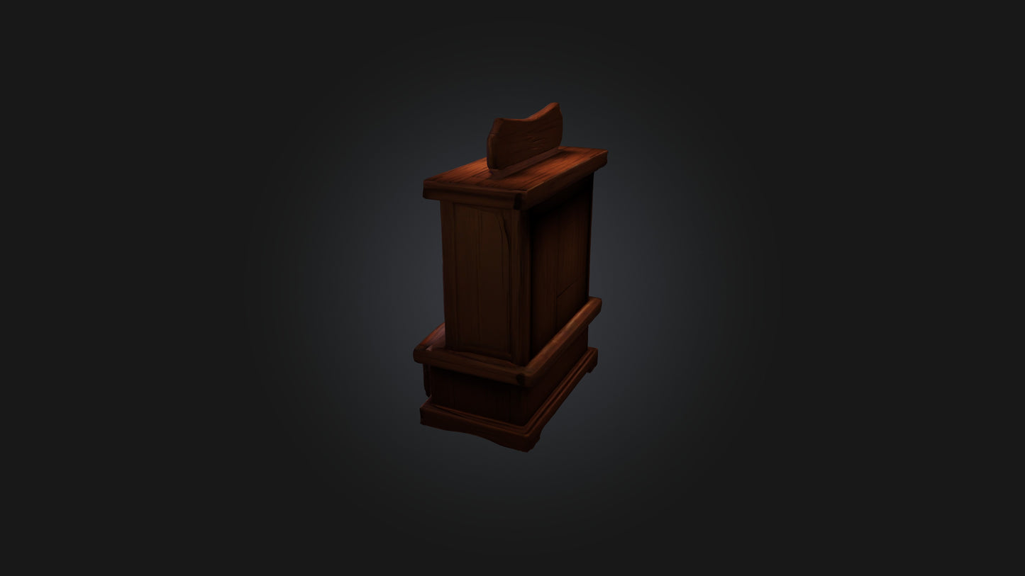 Cartoon Potion Cabinet 3D model