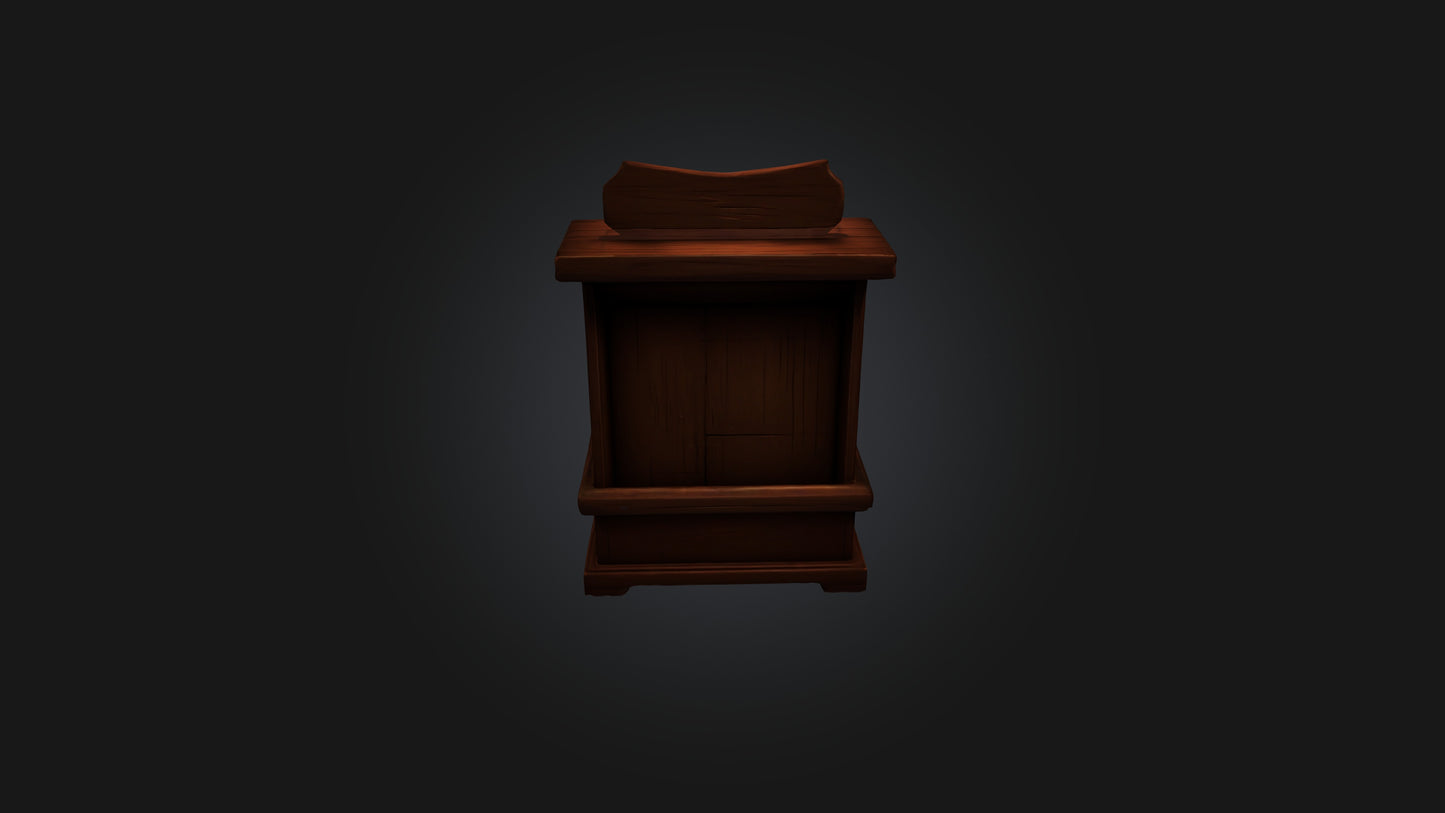Cartoon Potion Cabinet 3D model