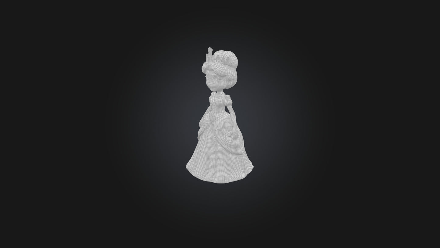 Cartoon Princess 3D model