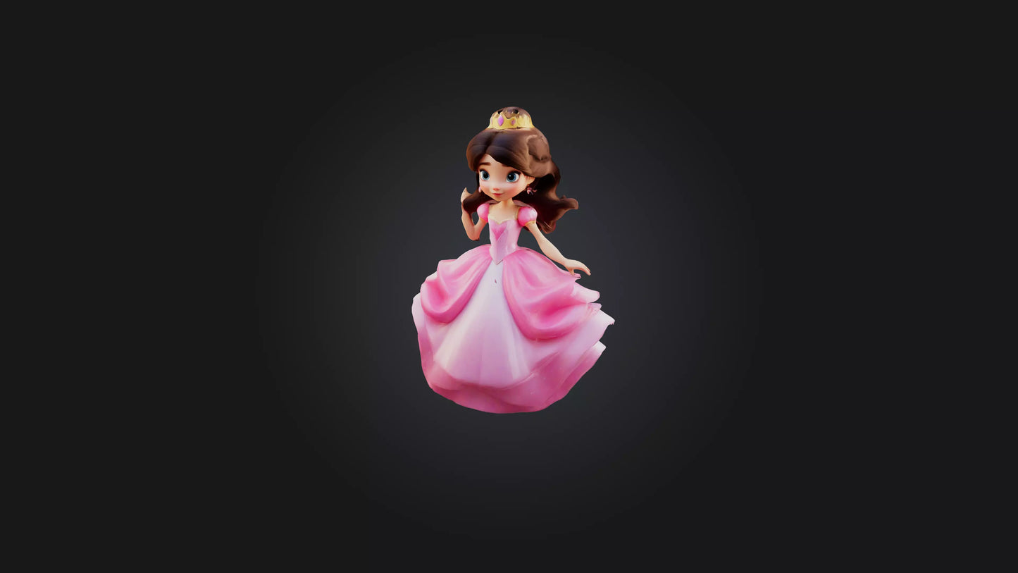 Cartoon Princess 3D model