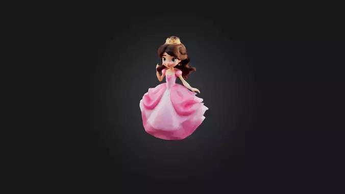 Cartoon Princess 3D model