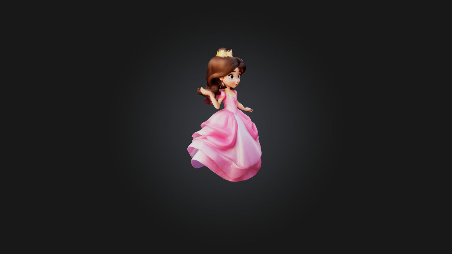 Cartoon Princess 3D model