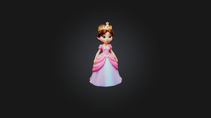 Cartoon Princess 3D model