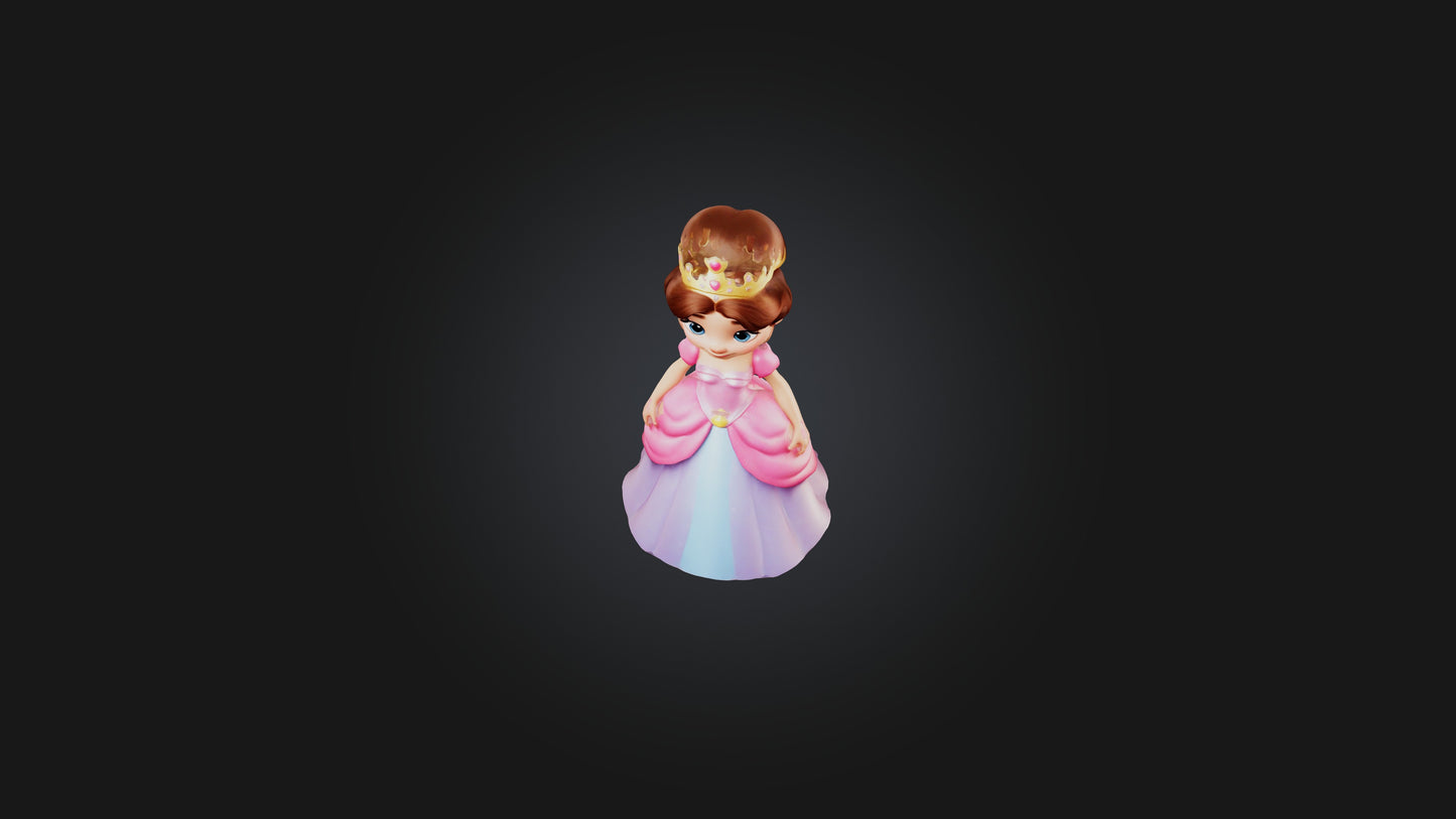 Cartoon Princess 3D model