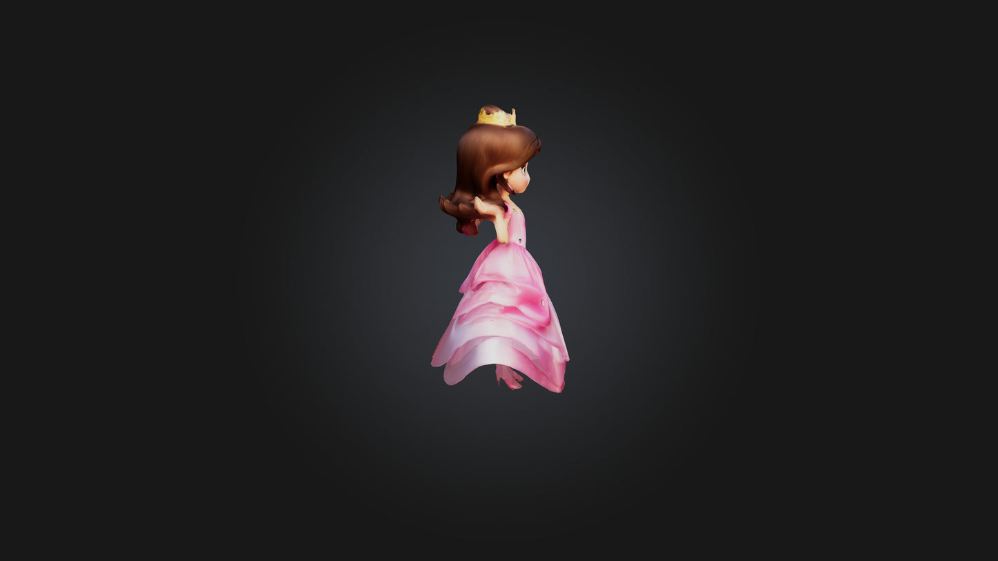 Cartoon Princess 3D model