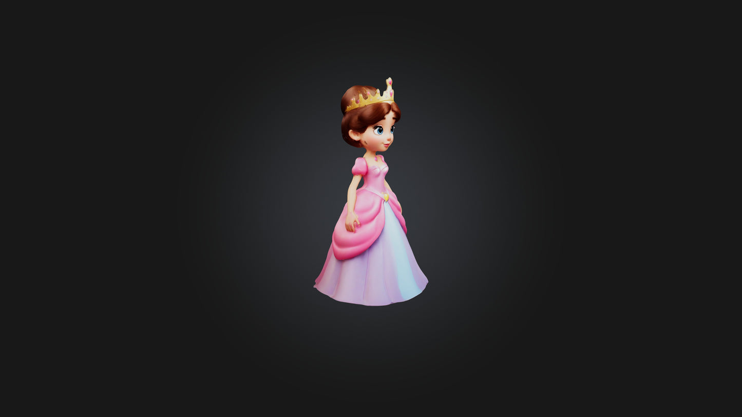 Cartoon Princess 3D model
