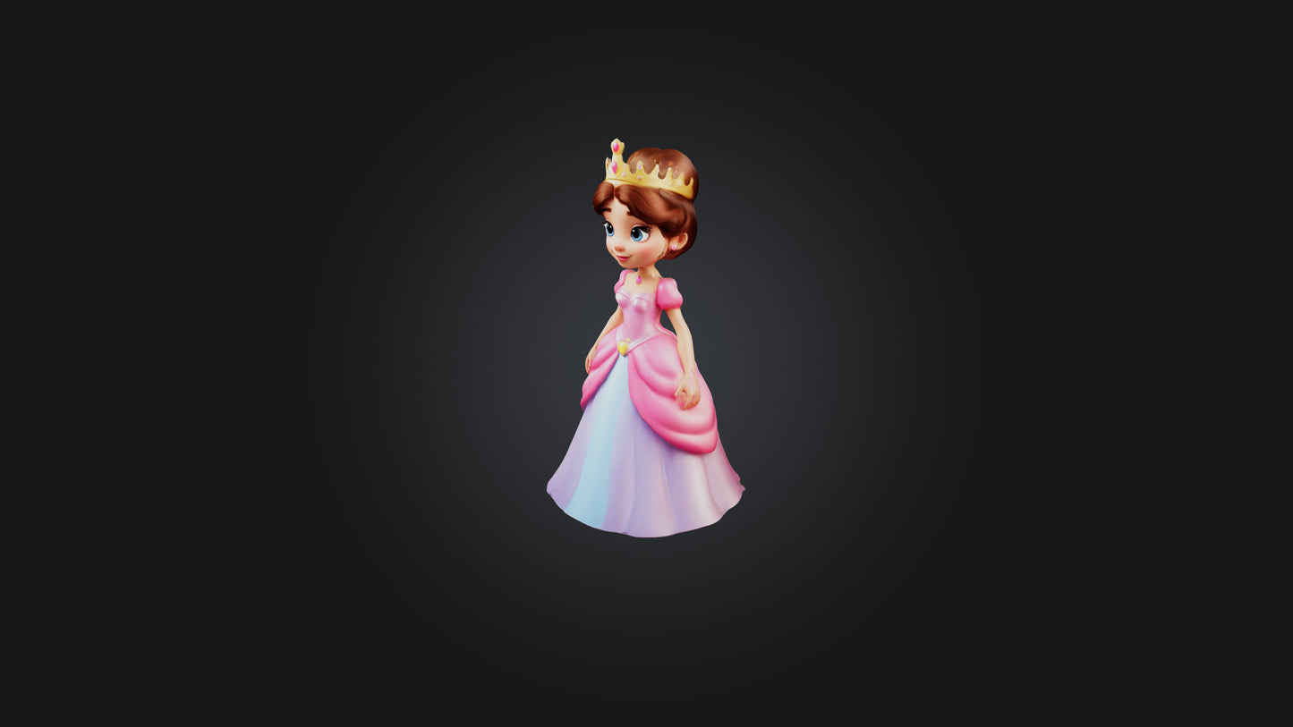 Cartoon Princess 3D model