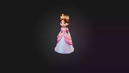 Cartoon Princess 3D model