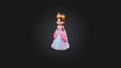 Cartoon Princess 3D model