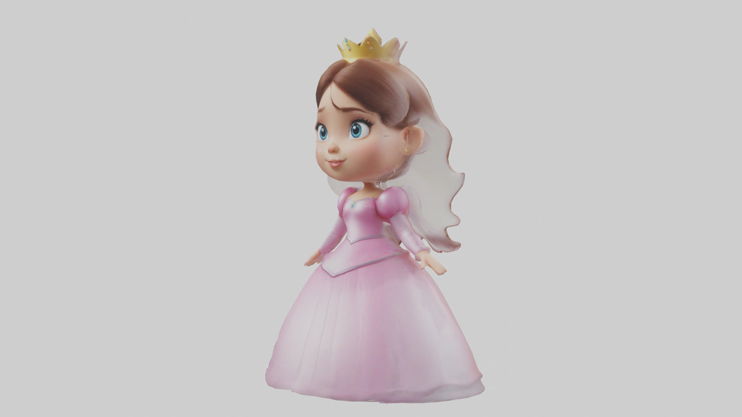 Cartoon Princess model 3D model