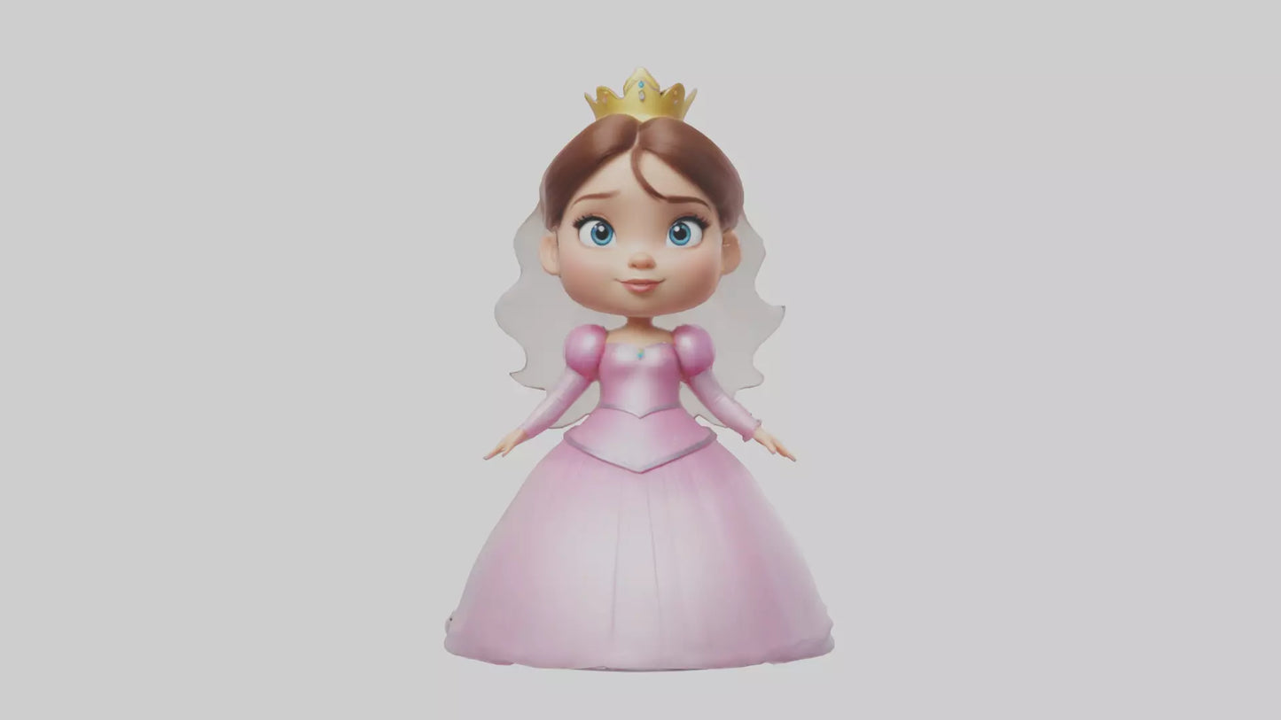 Cartoon Princess model 3D model