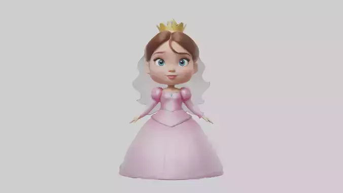 Cartoon Princess model 3D model
