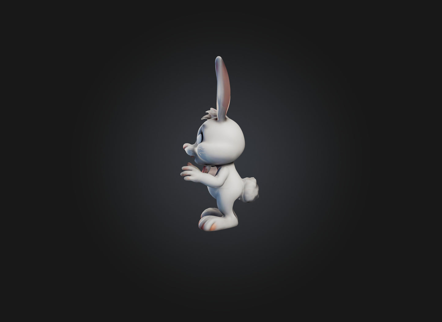 3D model cartoon rabbits VR / AR / low-poly