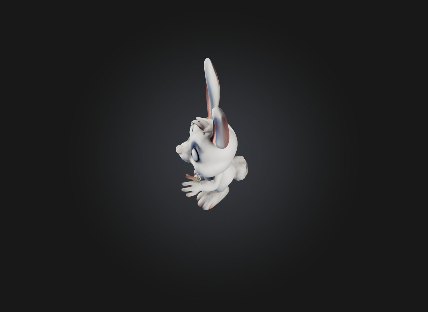 3D model cartoon rabbits VR / AR / low-poly