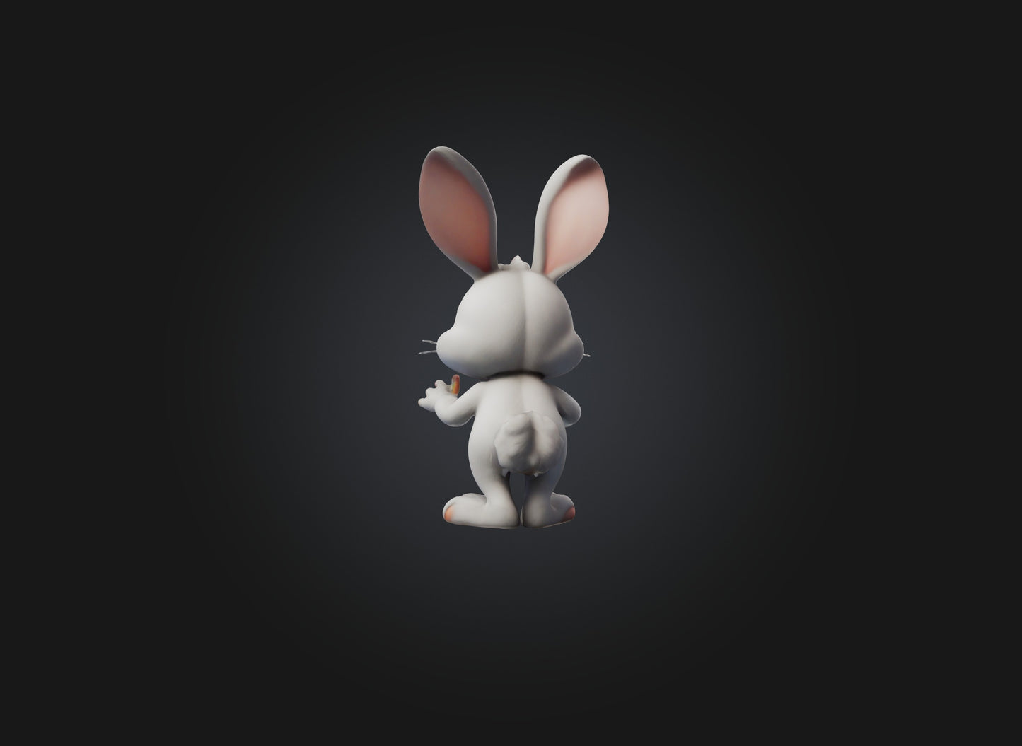 3D model cartoon rabbits VR / AR / low-poly